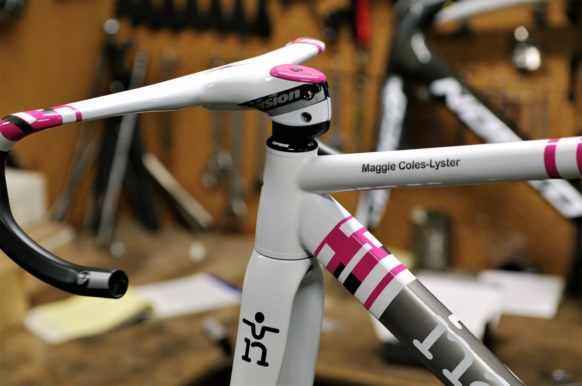 Maggie Coles-Lyster Elle Pirahna Track bike